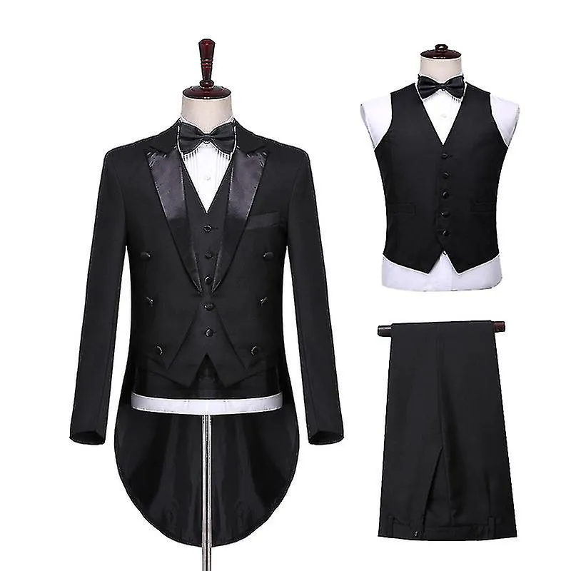 Abrigo de cola para hombre Traje formal Slim Fit