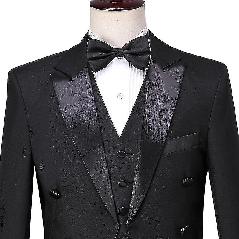 Abrigo de cola para hombre Traje formal Slim Fit