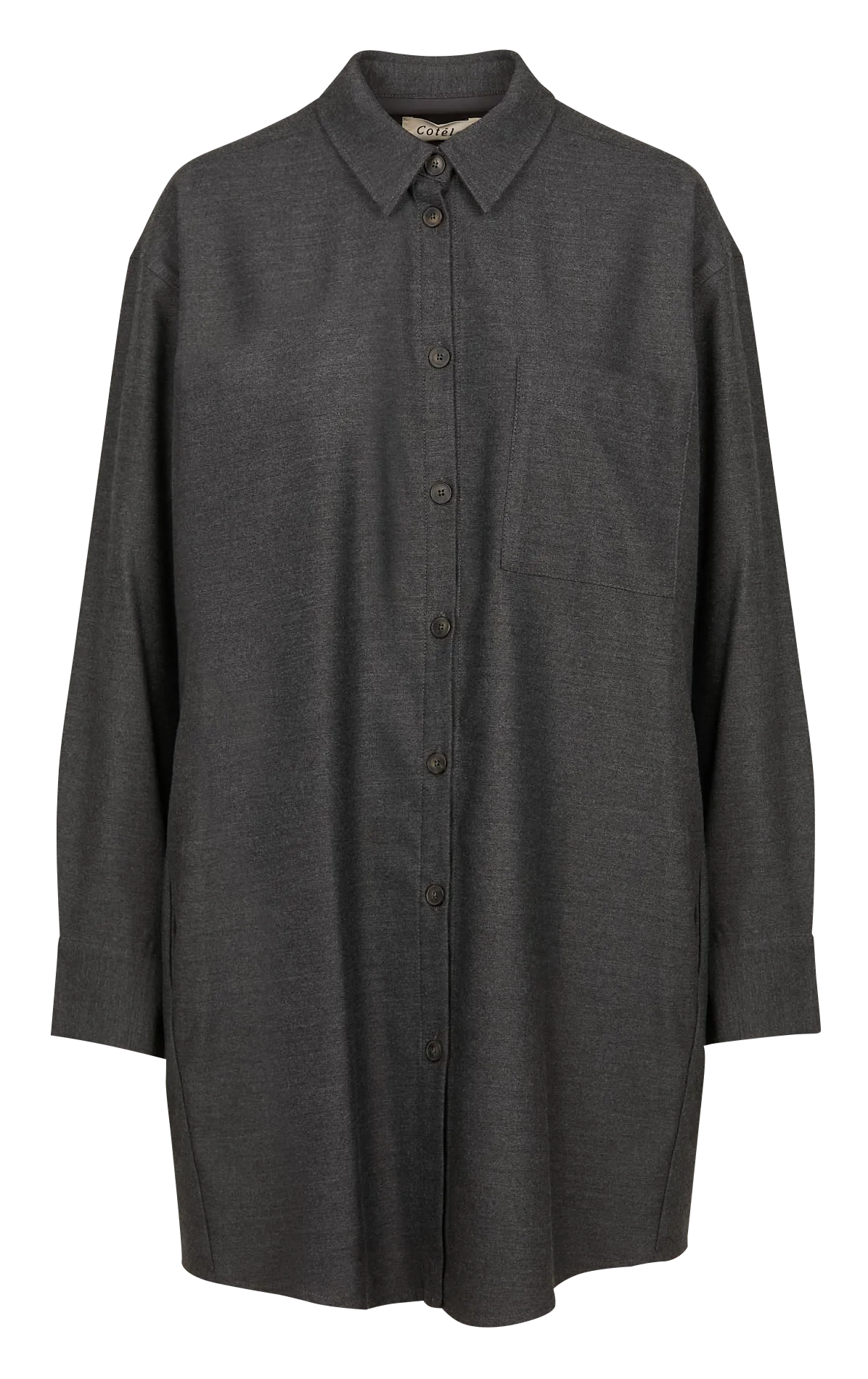 ACOTE LEO  CAMISA HOLGADA CON CUELLO CLáSICO EN AZUL