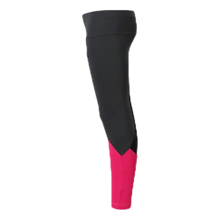 Adidas Girls Colour Block Tights Pink/Black