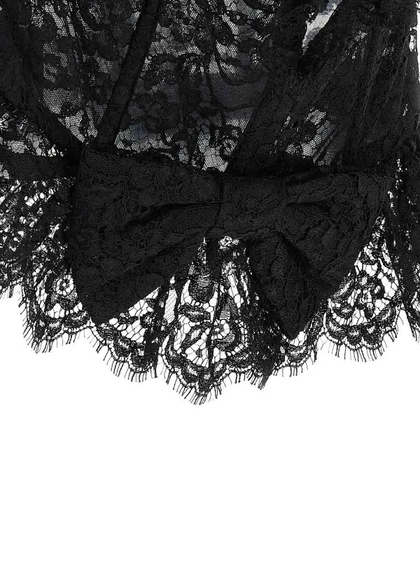 ALESSANDRA RICH TOP  NEGRO