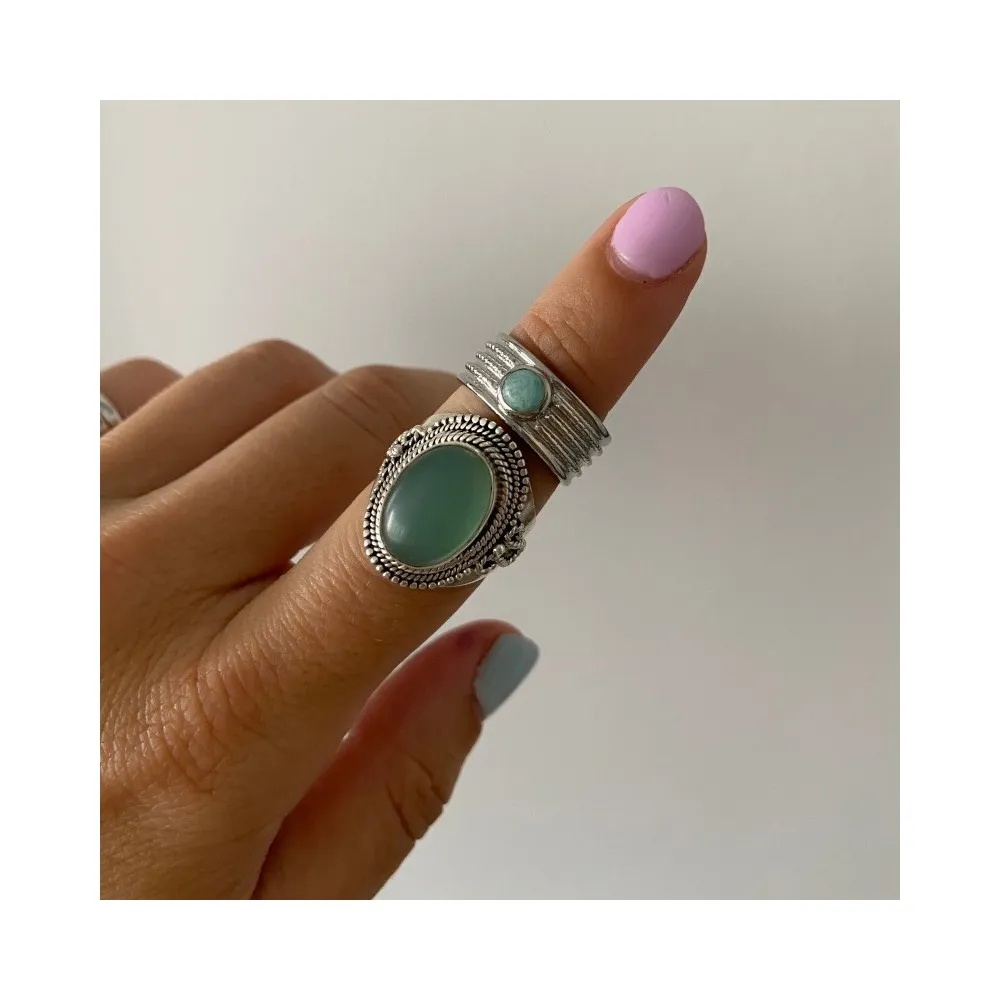 Anillo Bali Calcedonia