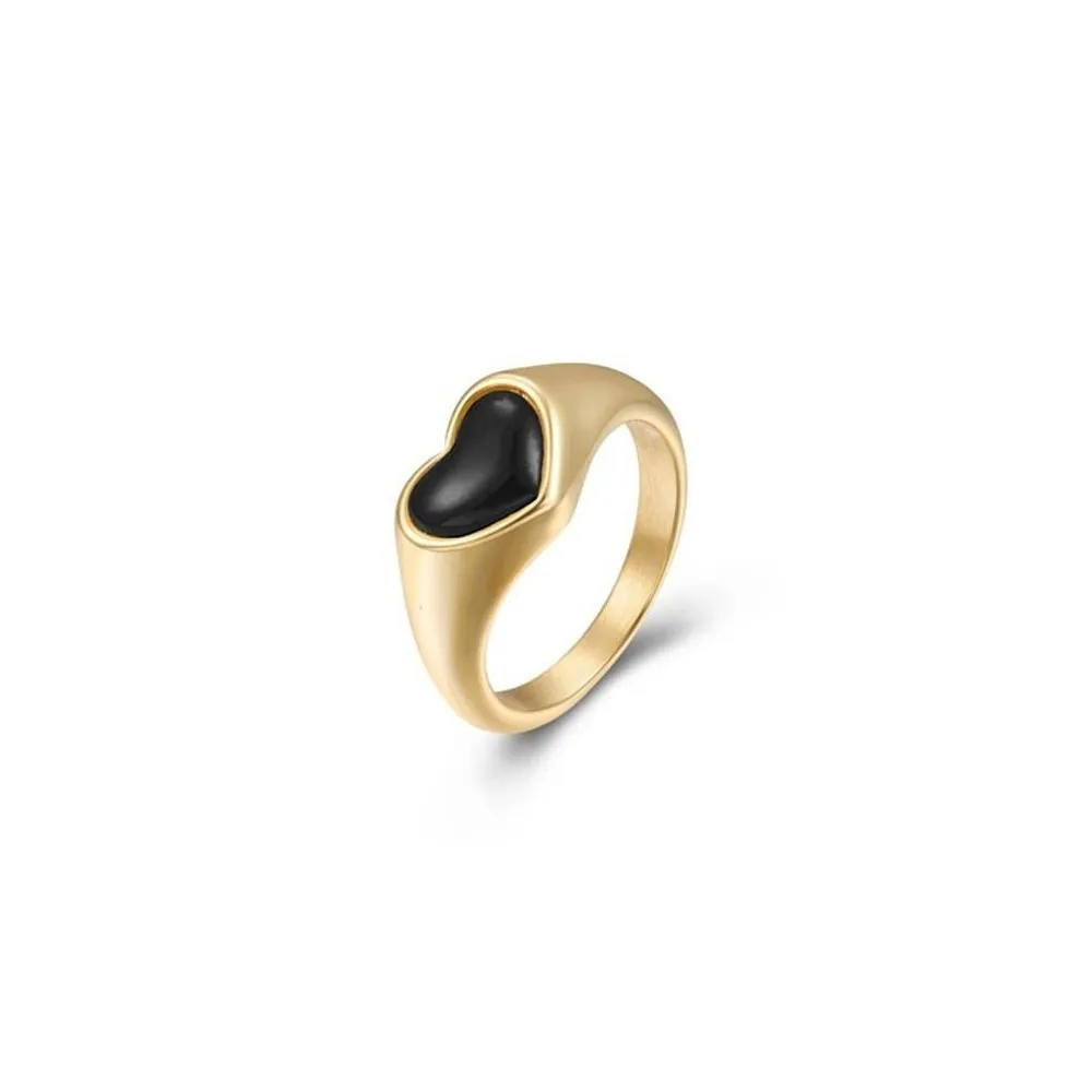 Anillo Berit Ónix Oro