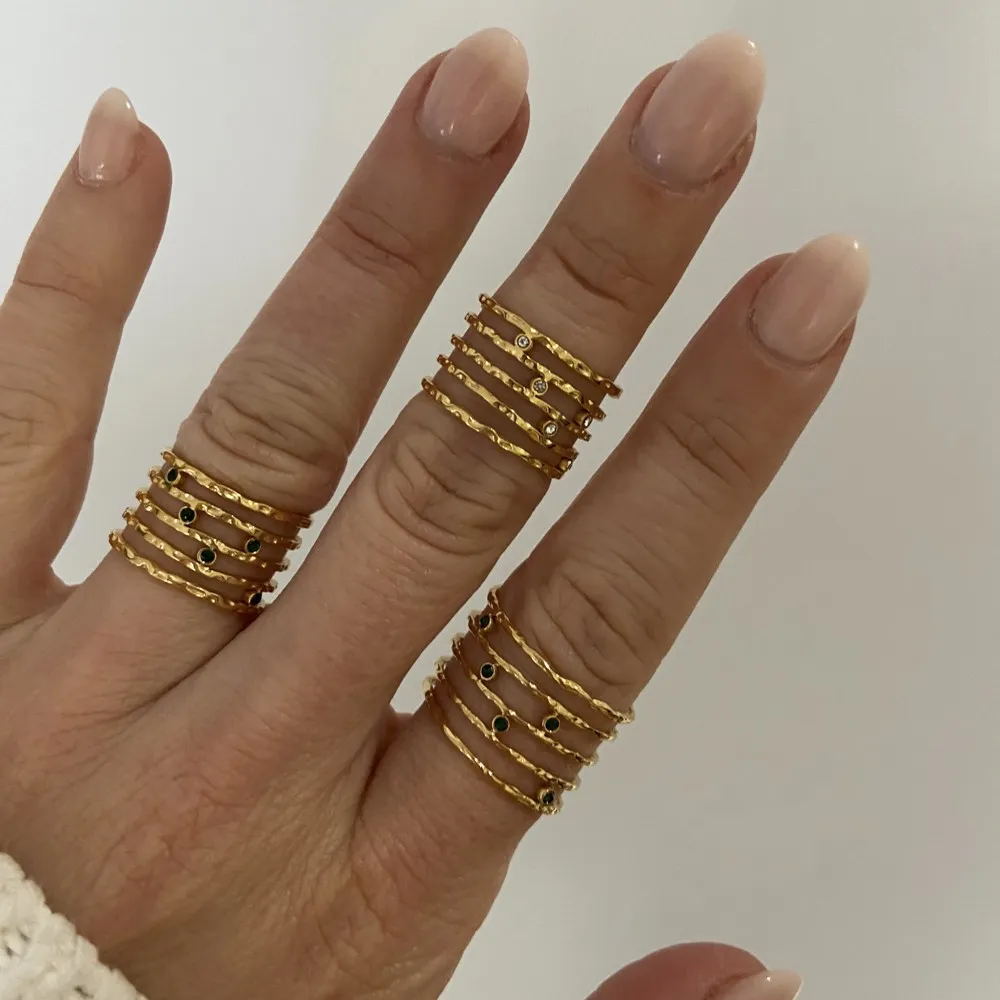Anillo Biti Verde Oro
