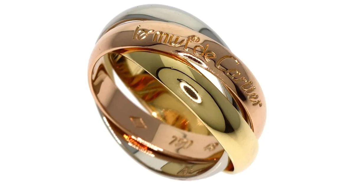 Anillo Cartier Trinity #48 Dorado 