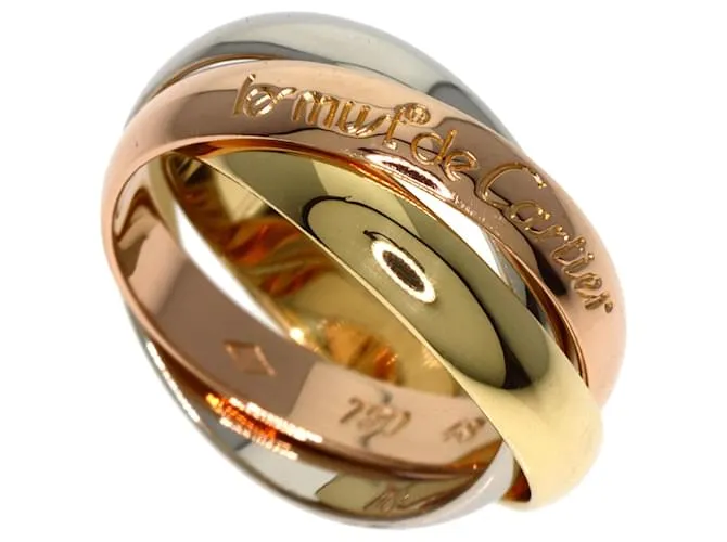 Anillo Cartier Trinity #48 Dorado 