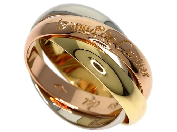 Anillo Cartier Trinity #48 Dorado 