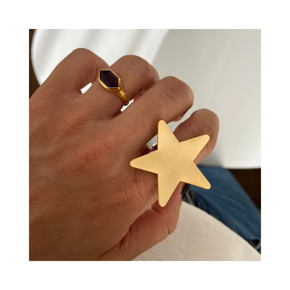 Anillo Cozumel Amatista Oro