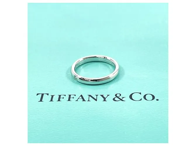 Anillo de banda de diamante de platino Elsa Peretti de Tiffany & Co. 