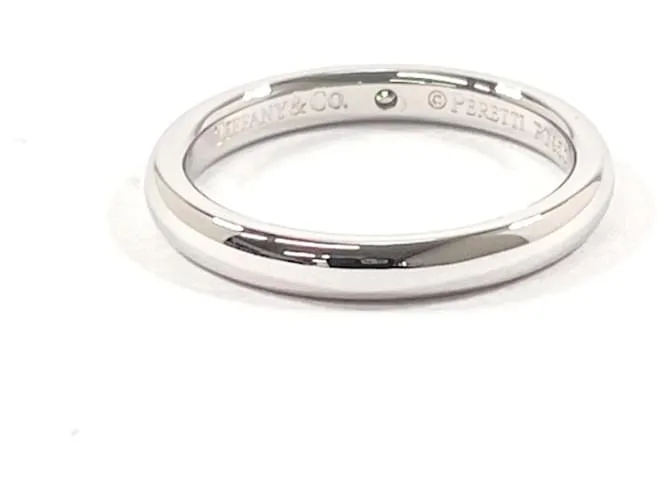 Anillo de banda de diamante de platino Elsa Peretti de Tiffany & Co. 