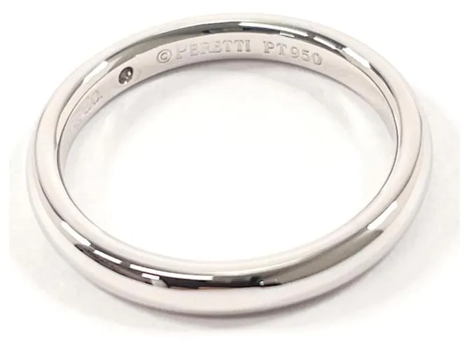 Anillo de banda de diamante de platino Elsa Peretti de Tiffany & Co. 