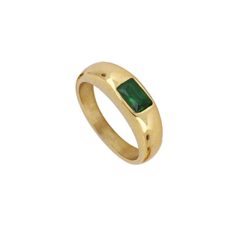 Anillo Elisa Verde Oro