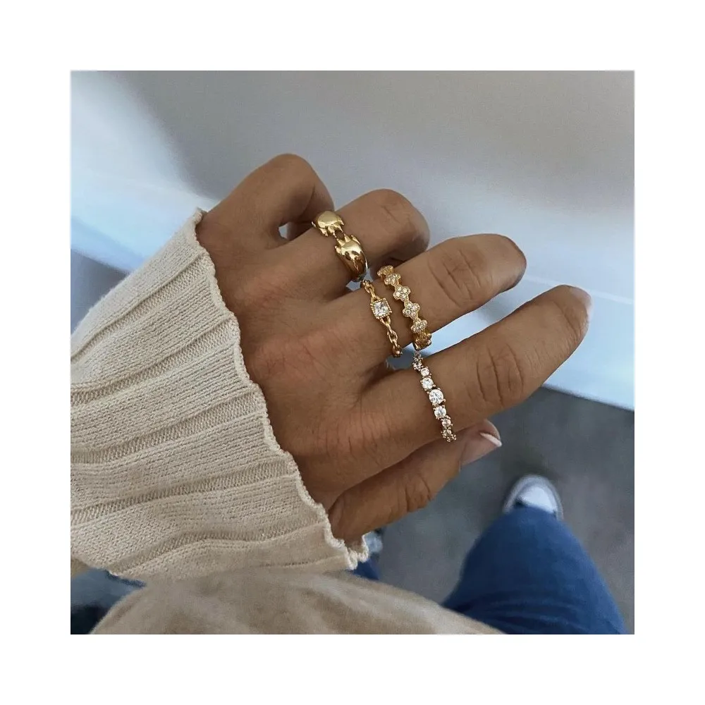 Anillo Iveta Circonita Oro