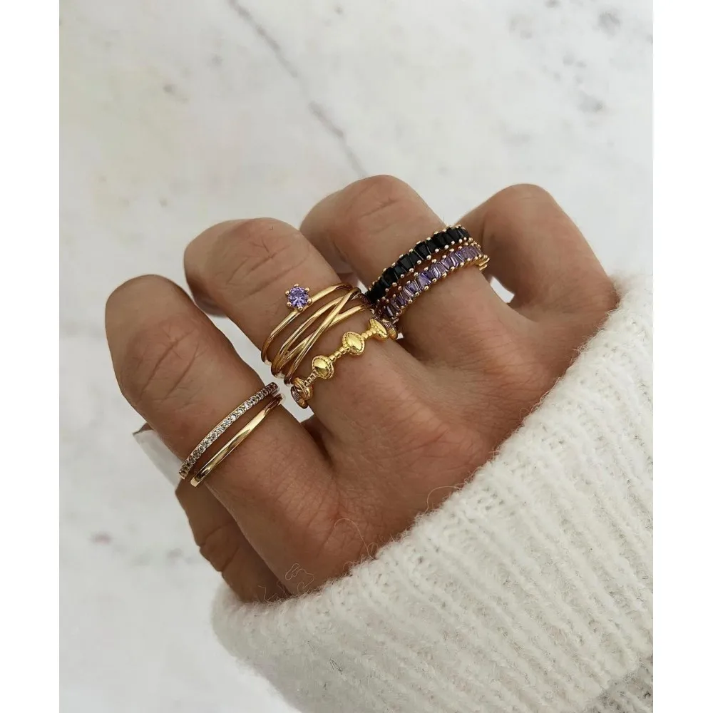 Anillo Magic Lavanda Oro