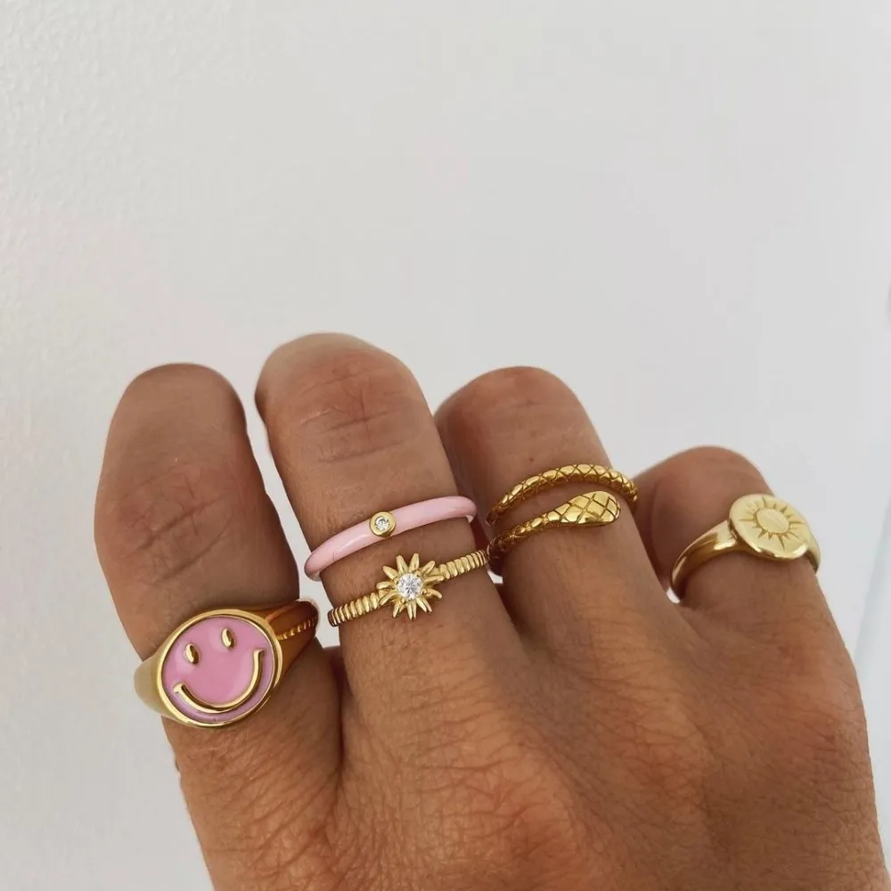Anillo Meñique Sol Oro