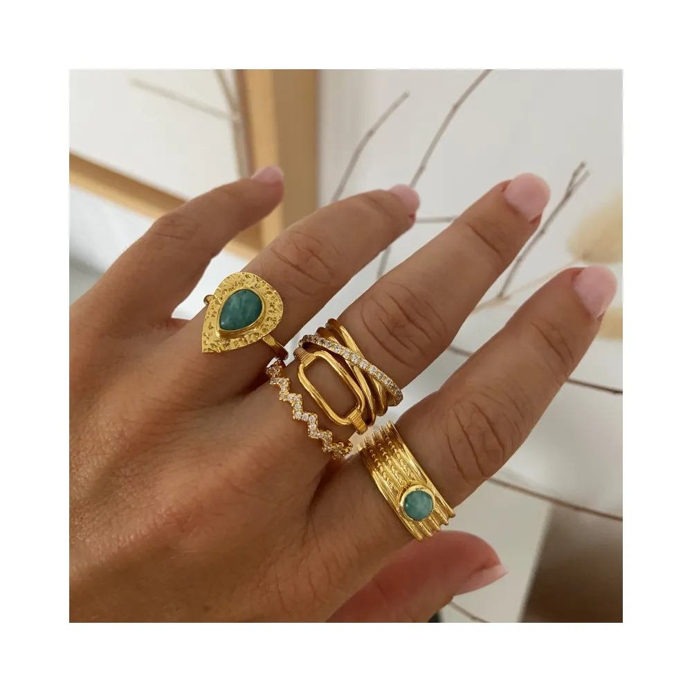 Anillo Neuss Circonitas Oro
