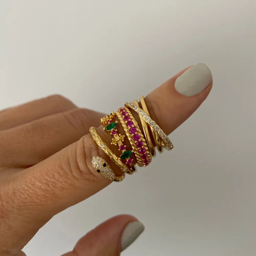 Anillo Neuss Circonitas Oro