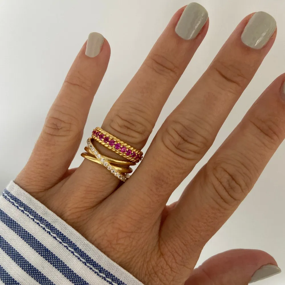 Anillo Neuss Circonitas Oro