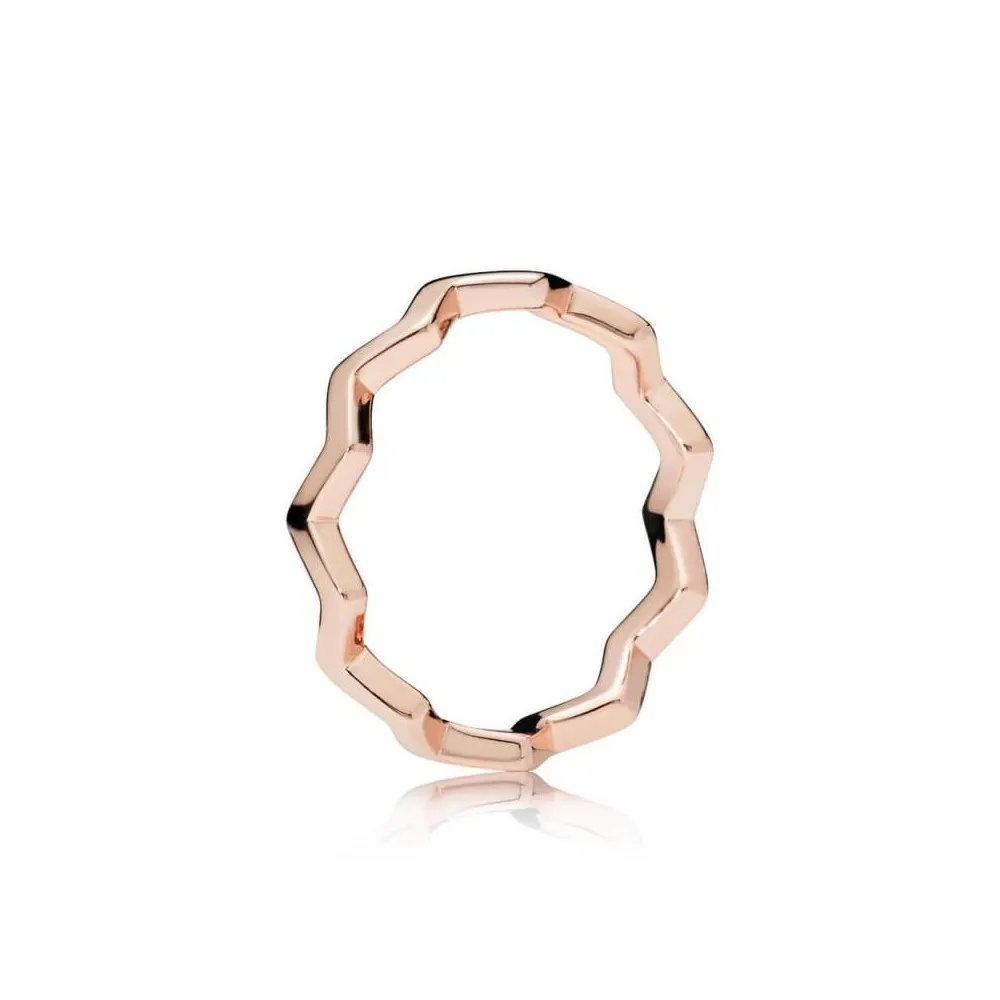Anillo Pandora Rose Zigzag Eterno Talla 56