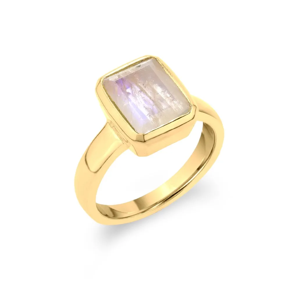 Anillo Rivoli Piedra Luna Oro