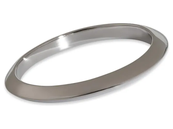 Anillo Tiffany Setting con borde afilado en platino de Tiffany & Co. 