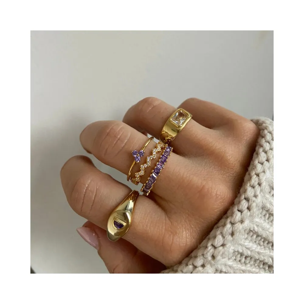 Anillo Zig Zag Oro