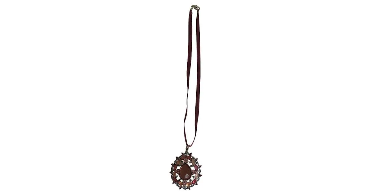 Autre Marque Collares pendientes Rosa 