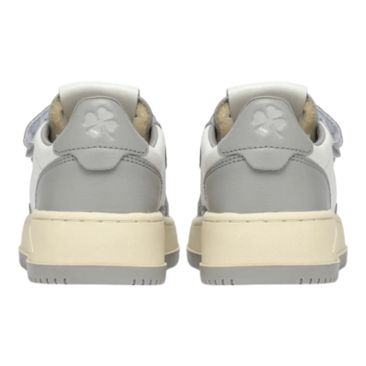 AUTRY KIDSTRIPES LOW SNEAKERS IN WHITE AND LIGHT GREY FOR KIDS KILKWB02