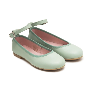 Bailarina niña pulsera tobillo verde agua