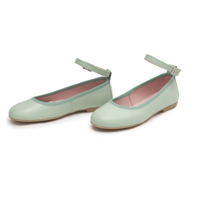 Bailarina niña pulsera tobillo verde agua