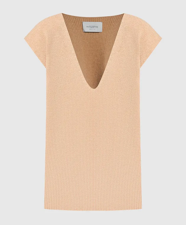 Ballantyne Brown vest made of wool