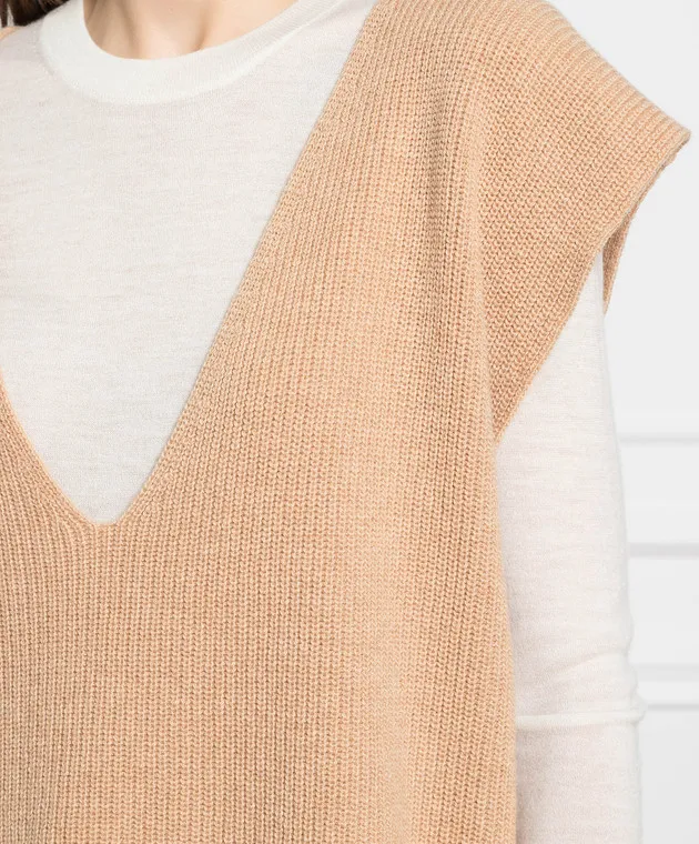 Ballantyne Brown vest made of wool
