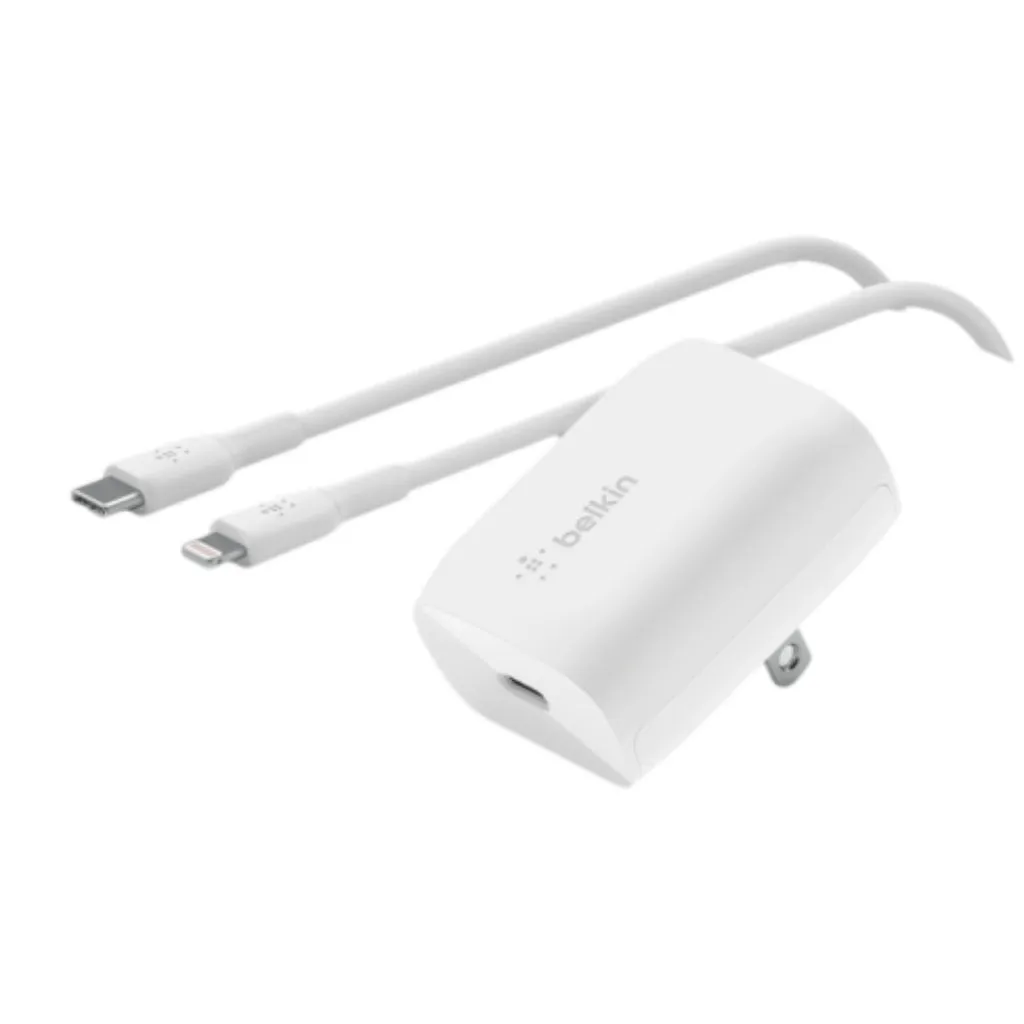 BELKIN ADAPTADOR DE PARED USBC 20W, WCA006DQ1MWHB5