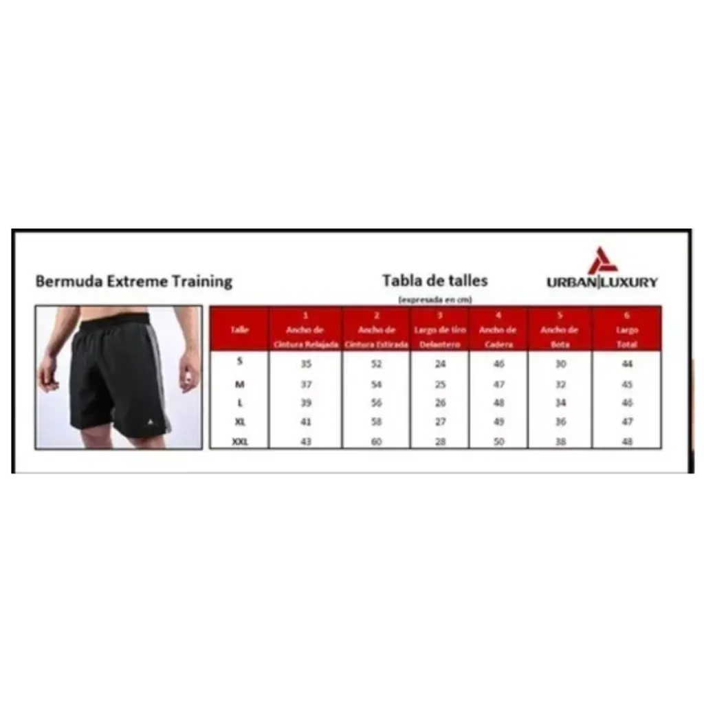 Bermuda De Lycra Hombre + Short Microfibra Shmicro Negro