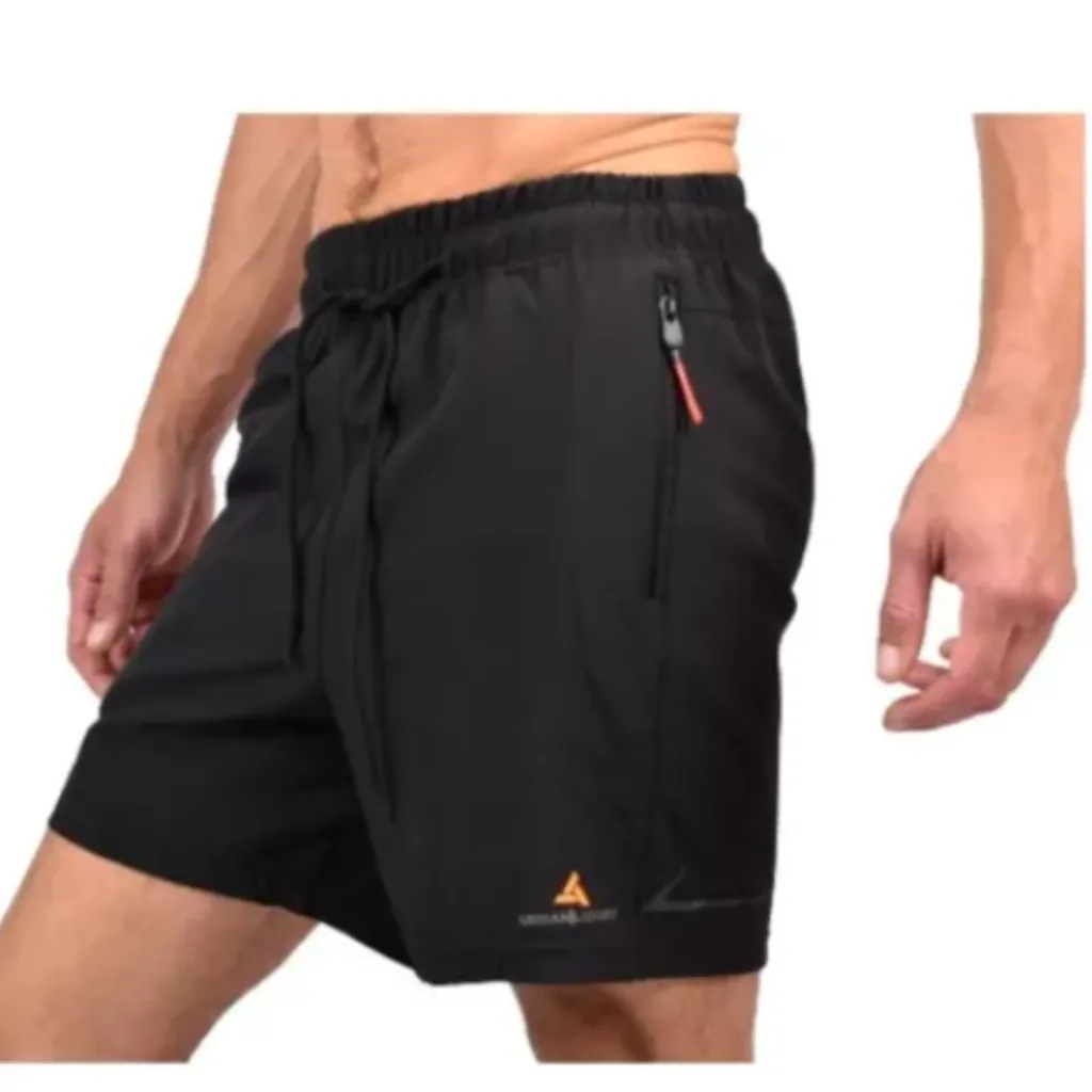 Bermuda De Lycra Hombre + Short Microfibra Shmicro Negro