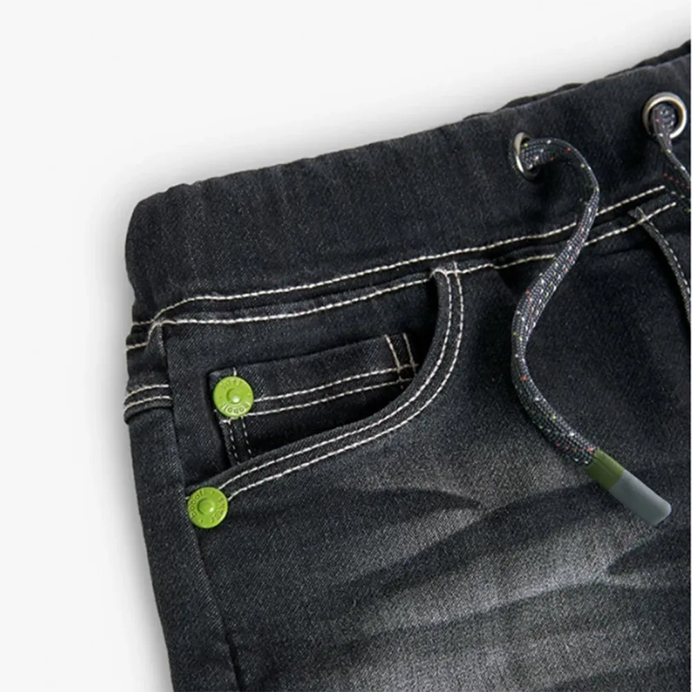 Bermudas denim punto de bebé Boboli 308078 BLACK CORDONETS
