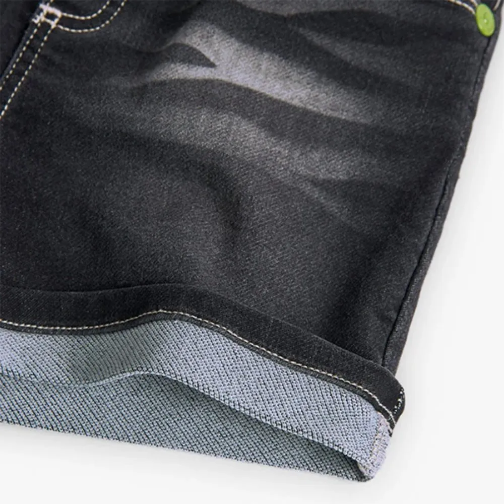 Bermudas denim punto de bebé Boboli 308078 BLACK CORDONETS