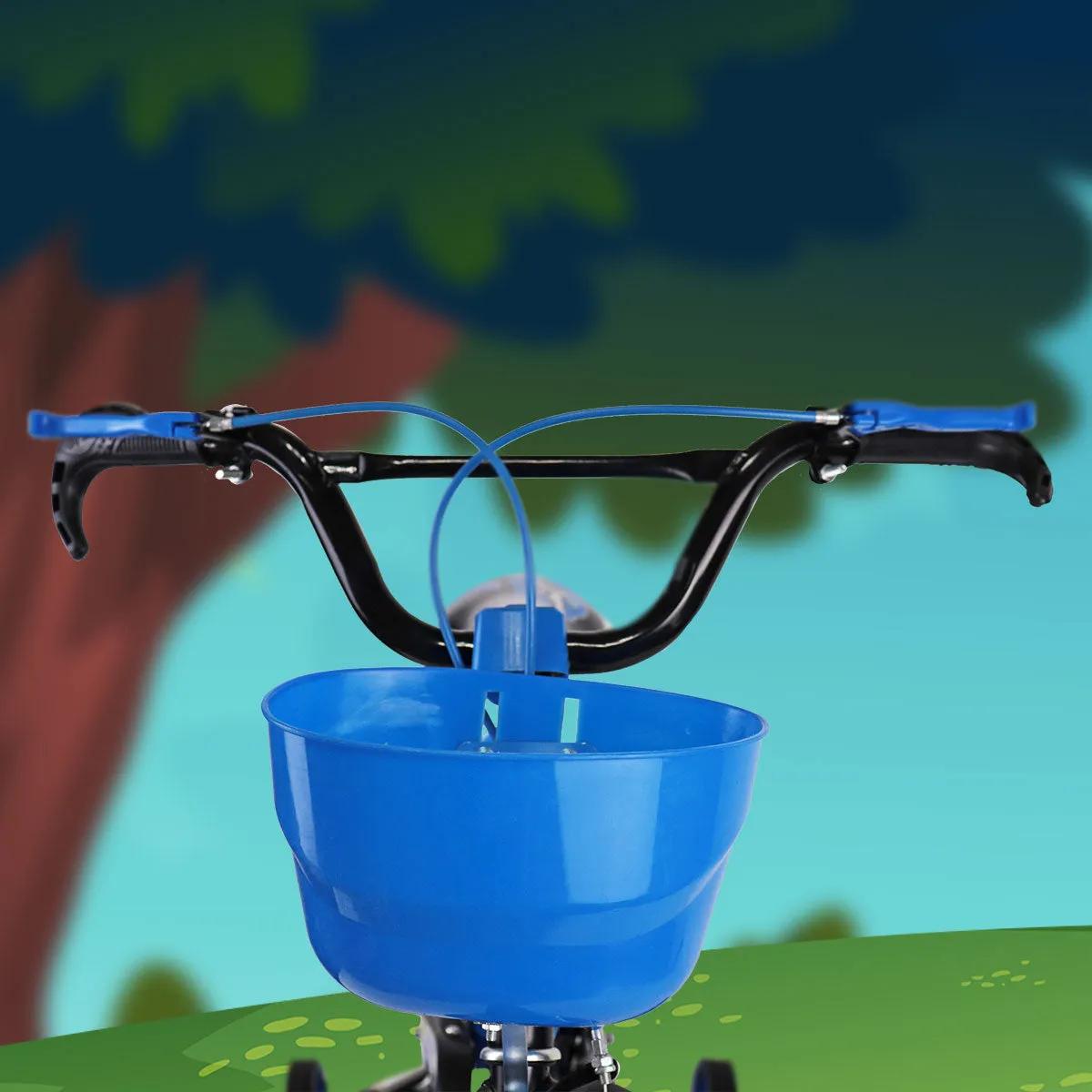 Bicicleta Rodada 12 Color Azul para Nio, Ruedas de Apoyo.