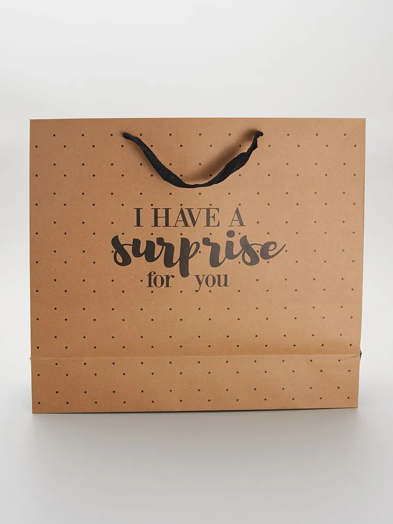 BOLSA DE REGALO MODELO GRANDE  MARRON