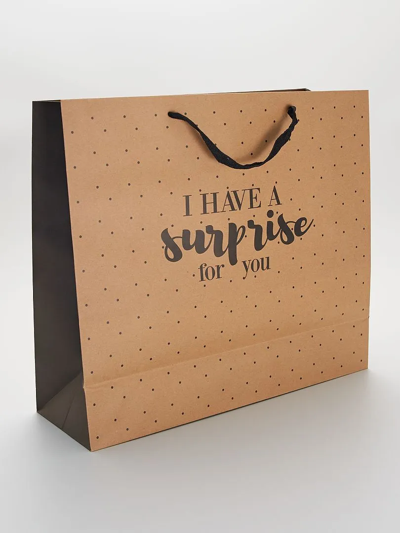 BOLSA DE REGALO MODELO GRANDE  MARRON