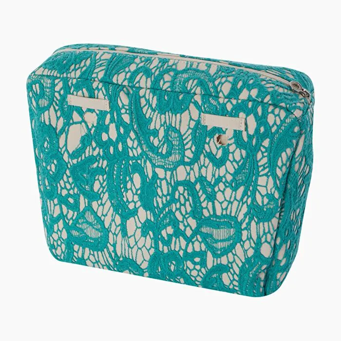 Bolsa interna macramè esmeralda O bag