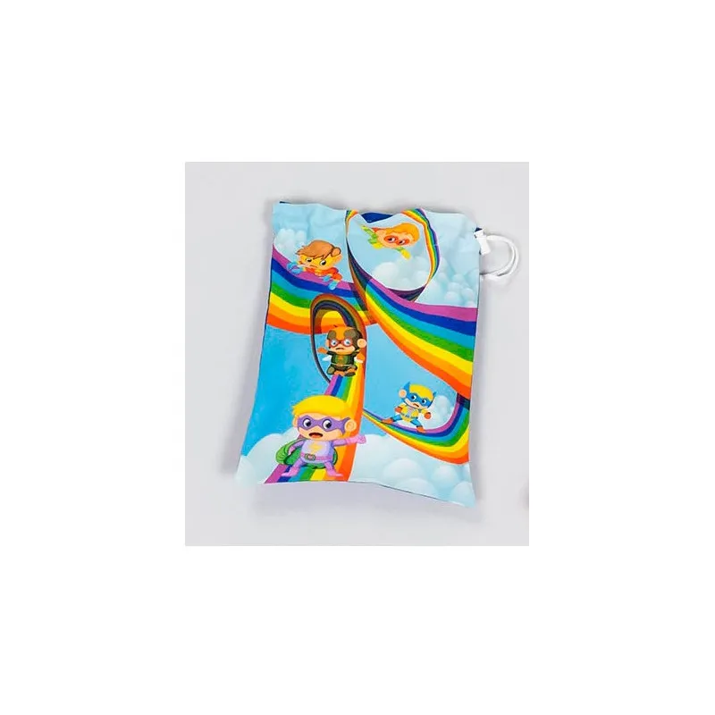 BOLSA MERIENDA CELESTE SUPERHéROES  MAGASA