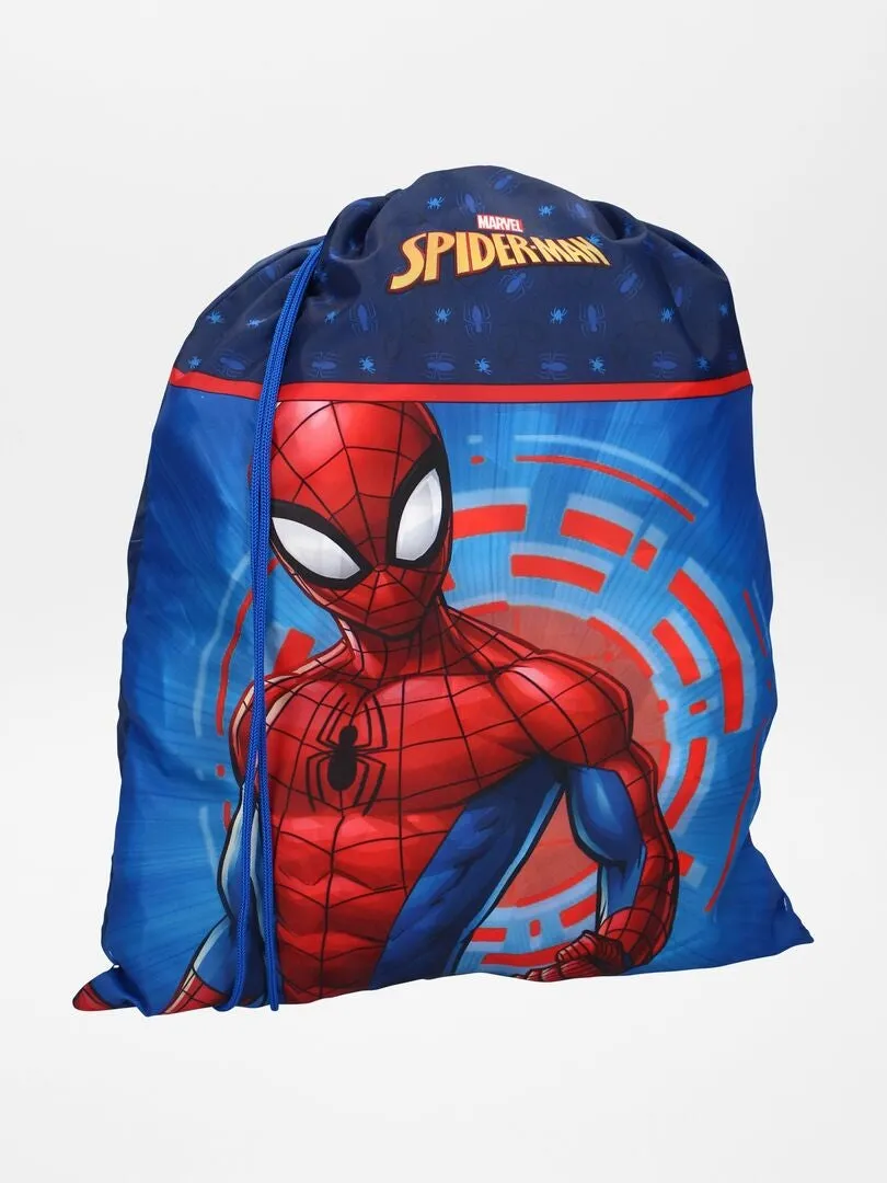 BOLSA PARA LA PISCINA 'SPIDERMAN'  AZUL