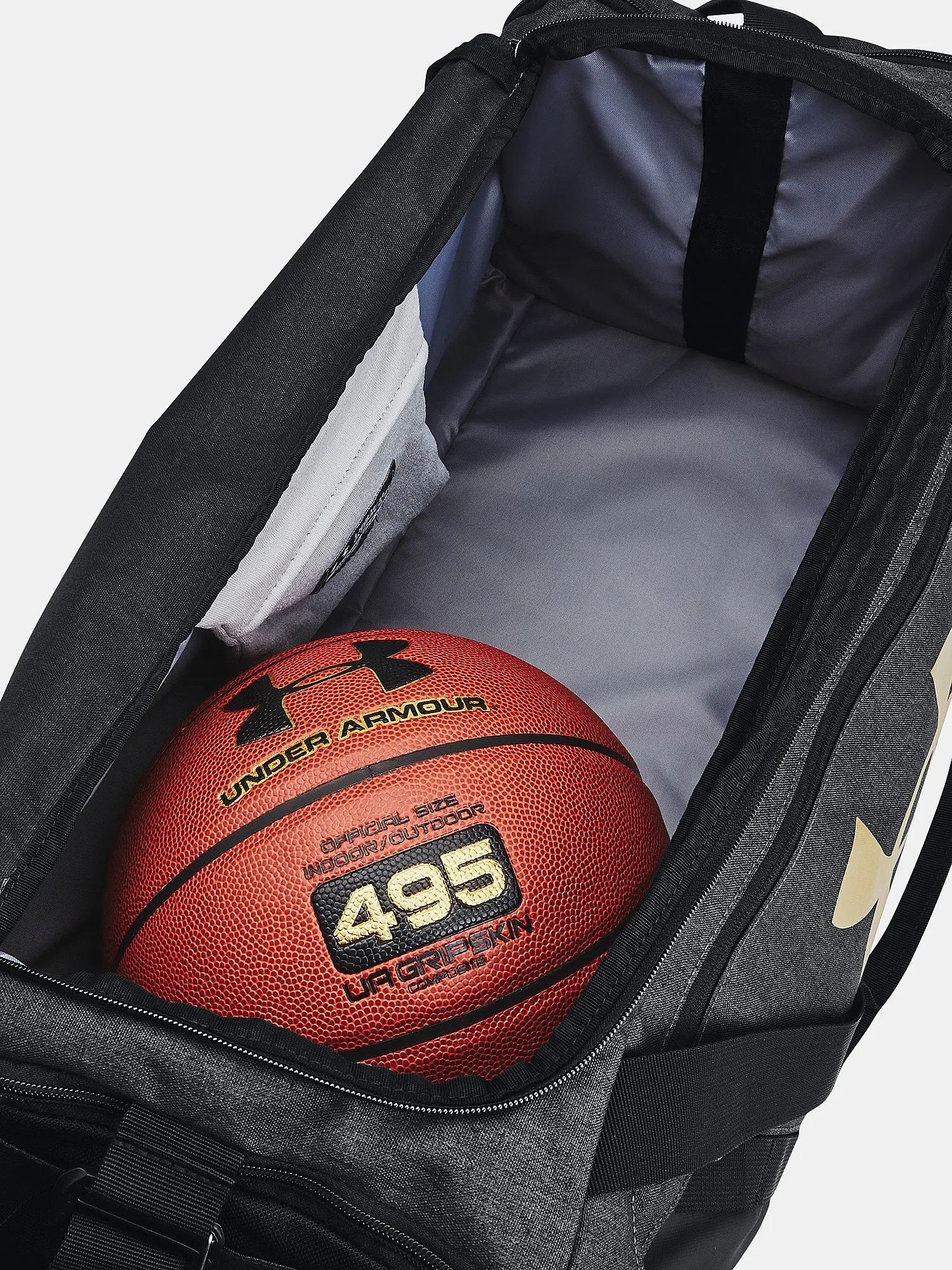 BOLSA UNDER ARMOUR UNDENIABLE 5.0 MD DUFFEL  BLACK/METALLIC GOLD