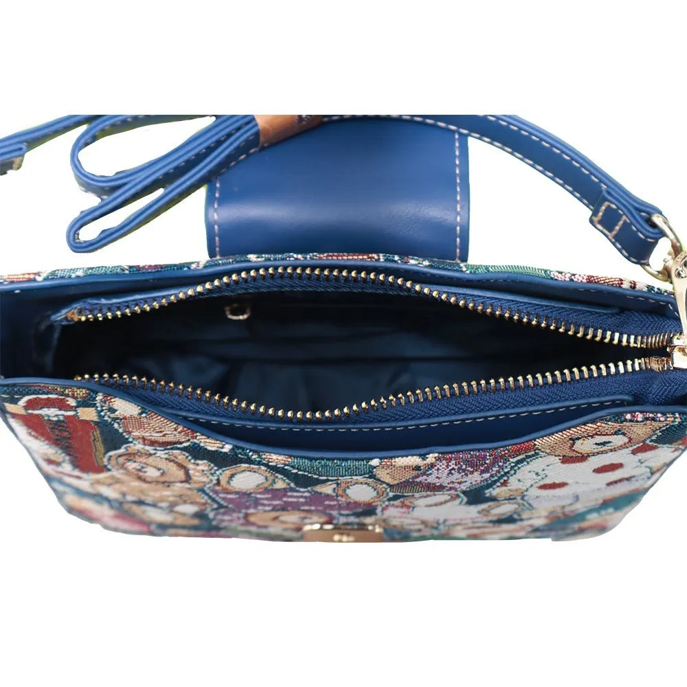 BOLSO BANDOLERA SATCHEL ESTAMPADO OSOS BEAR H798A