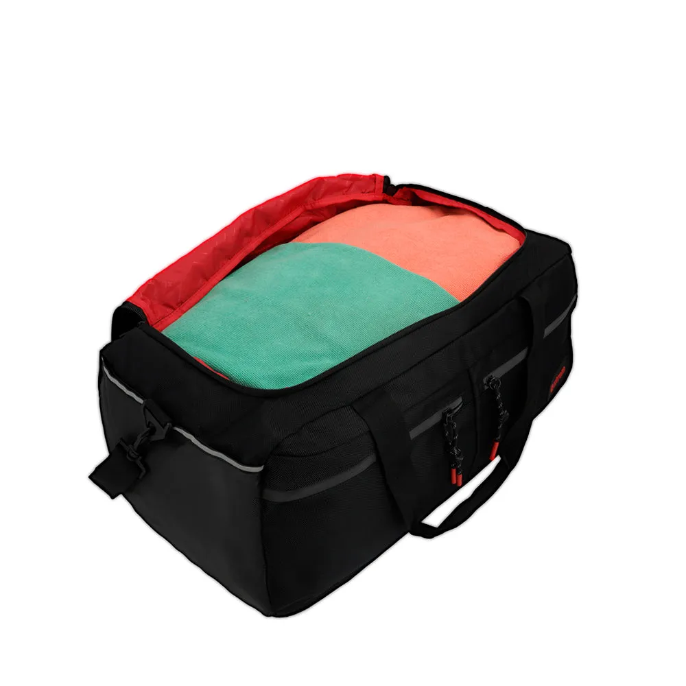 Bolso de viaje Quest negro/rojo M