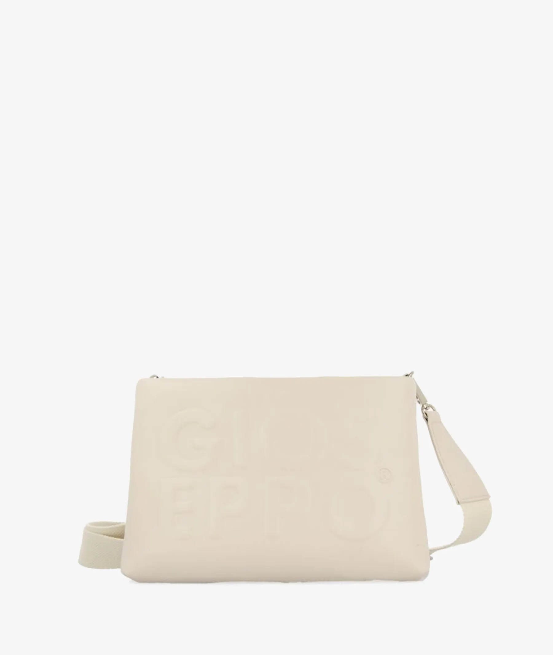 Bolso Gioseppo NOCATEE en hueso  Medidas 18 x 25 x 3 cmts
