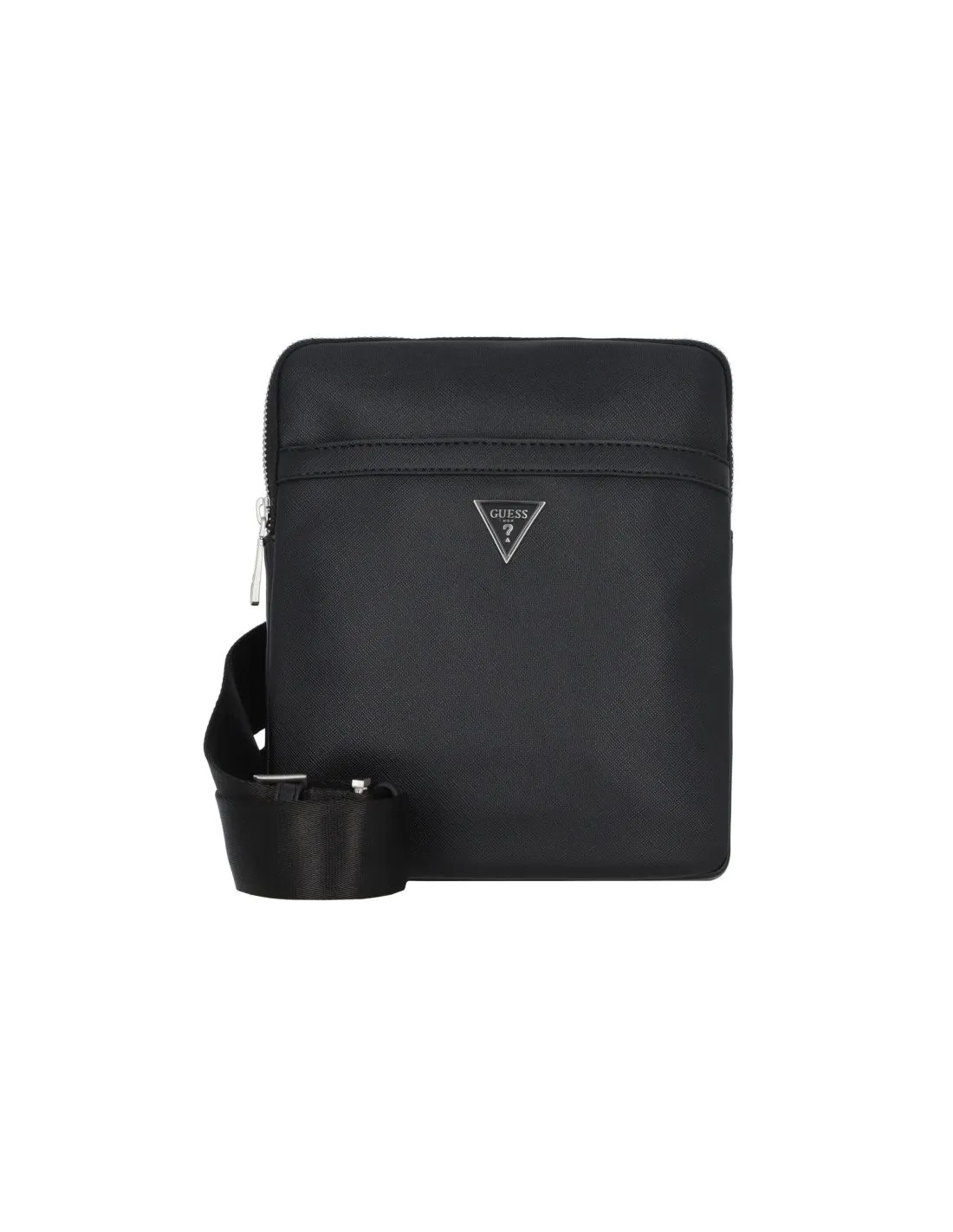 Bolso Guess Negro Logo Pequeño Hombre