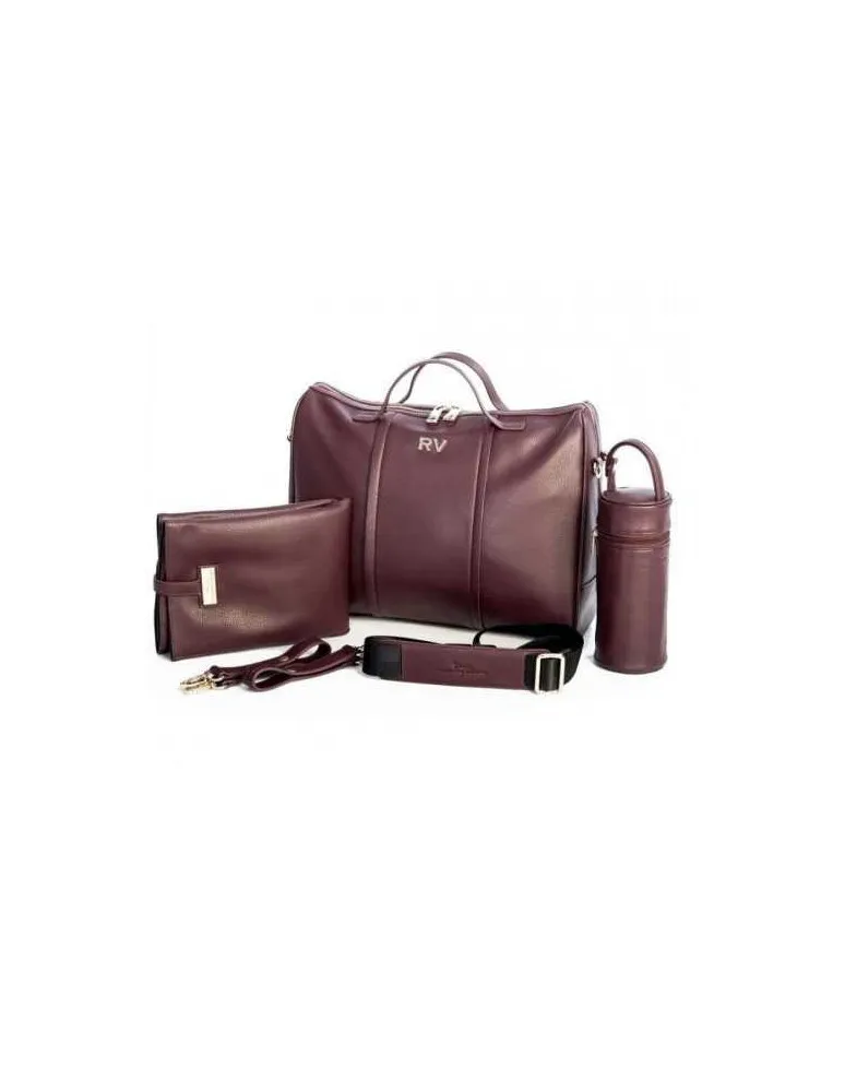 BOLSO MAMA ROBERTO VERINO BURDEOS CON ACCESORIO