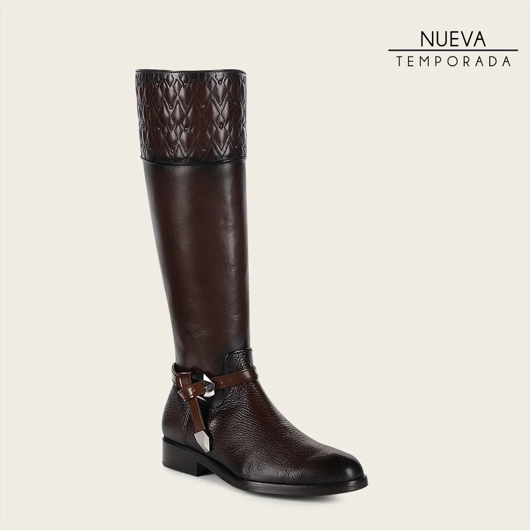 Bota casual en piel genuina para dama